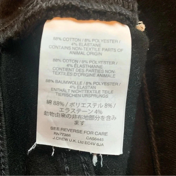 Madewell Black 8" Skinny Crop Jean in Carbondale Size 24 - Picture 8 of 8